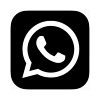 Black WhatsApp Logo