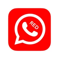 Red WhatsApp Logo