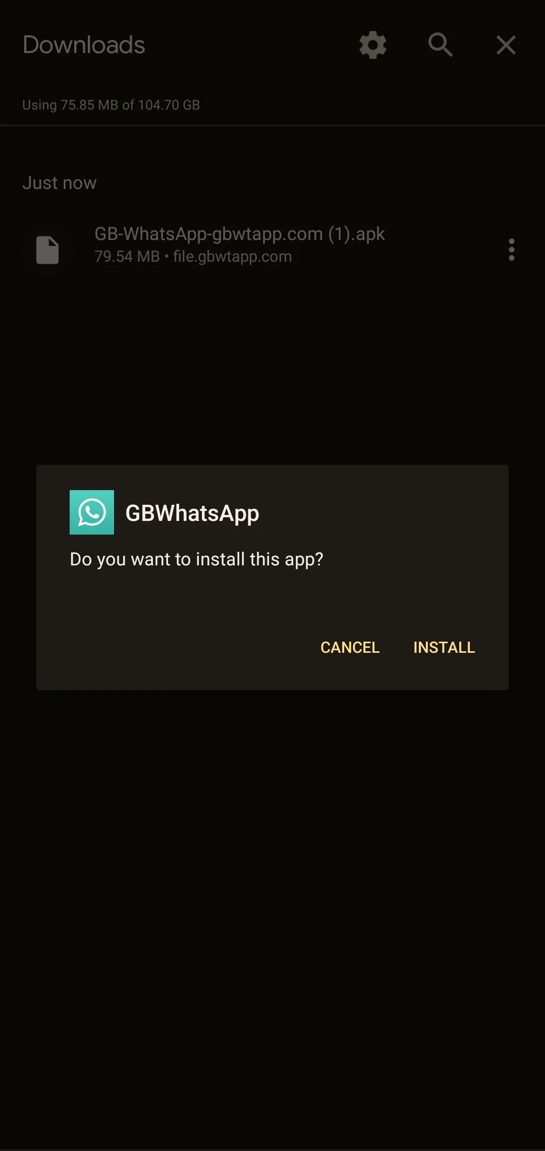 Installing GB WhatsApp Pro